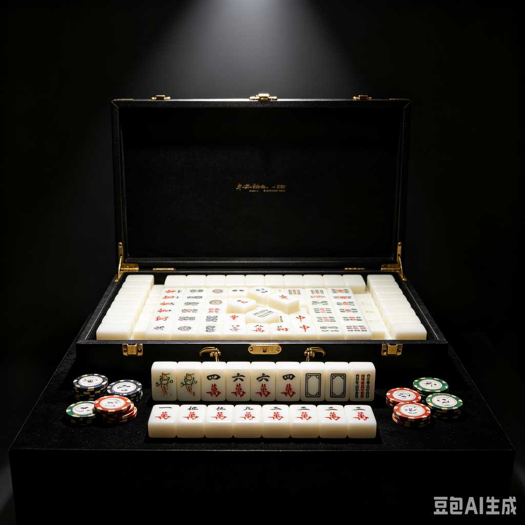 minimal text mahjong set