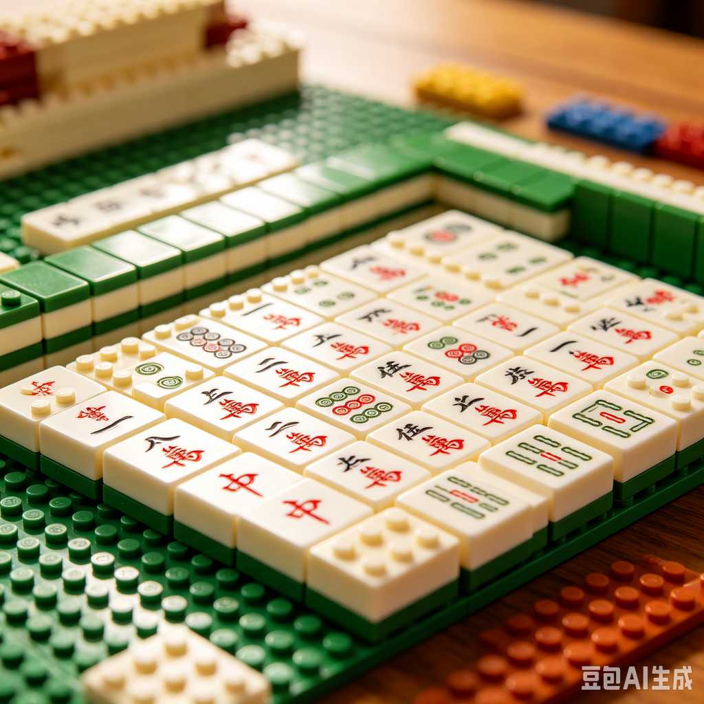 engraved texture mahjong tiles